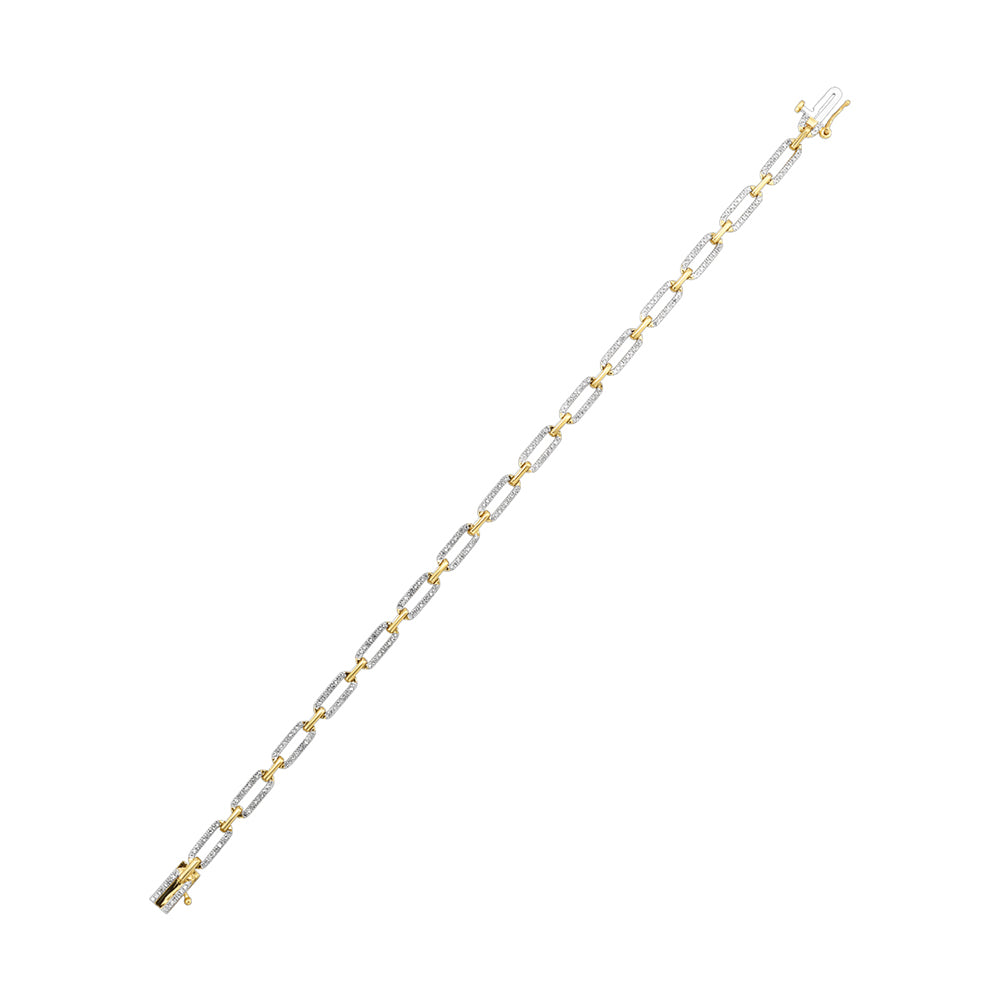 10Kt Yellow Gold Diamond 1/2Ctw Bracelet