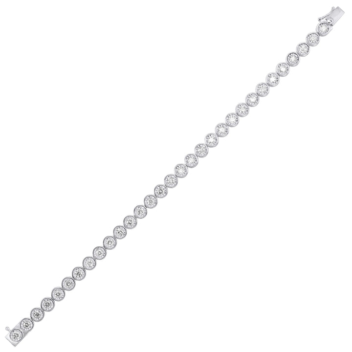 14Kt White Gold Diamond 3Ctw Bracelet
