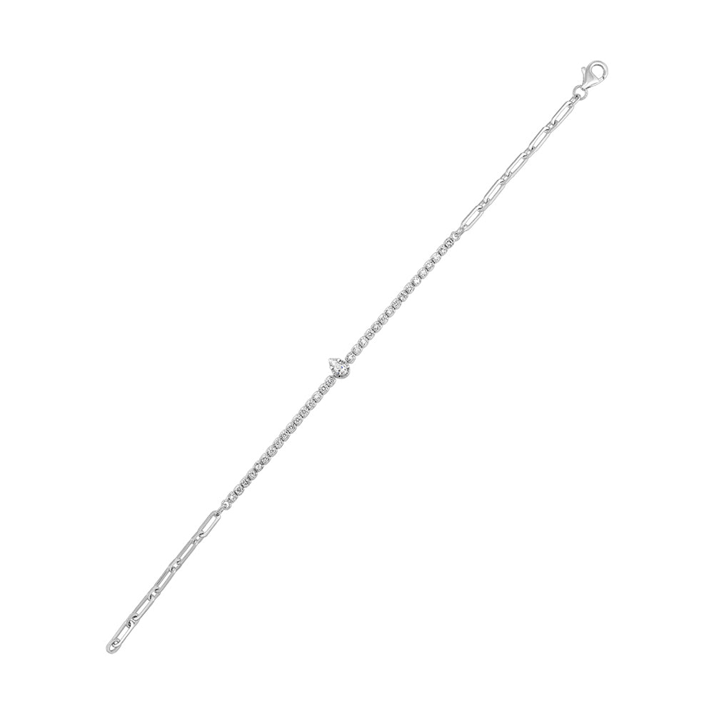 14Kt White Gold Diamond 5/6Ctw Bracelet