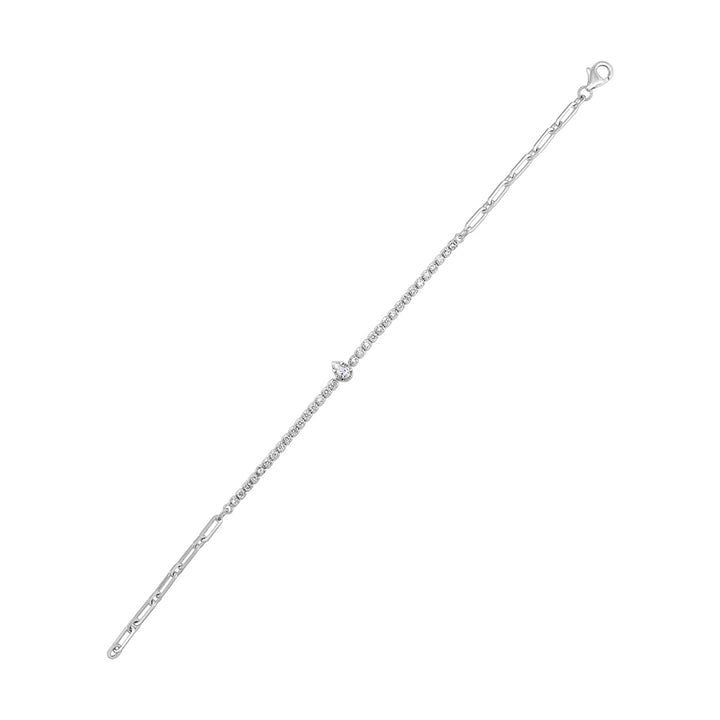 14Kt White Gold Diamond 5/6Ctw Bracelet