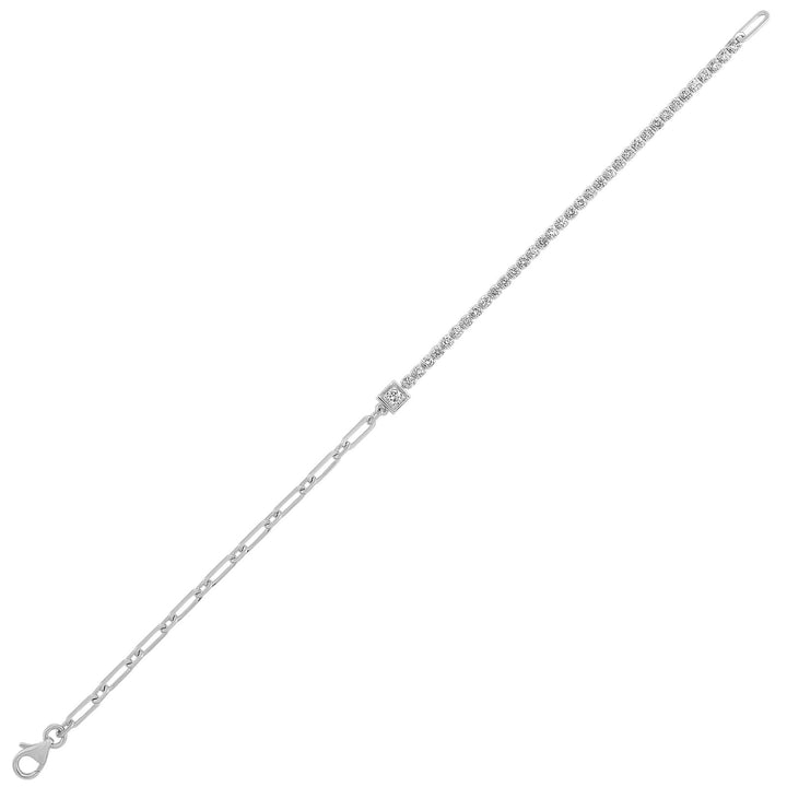 14Kt White Gold Diamond 1Ctw Bracelet