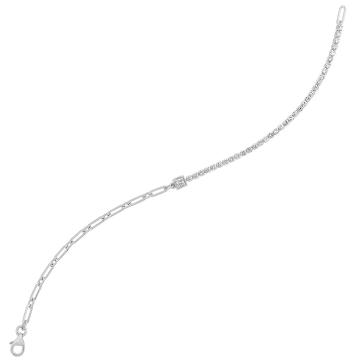 14Kt White Gold Diamond 1Ctw Bracelet