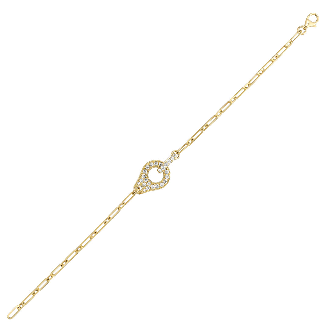 14Kt Yellow Gold Diamond 1/2Ctw Bracelet