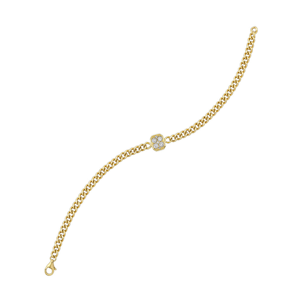 14Kt Yellow Gold Diamond 1/3Ctw Bracelet