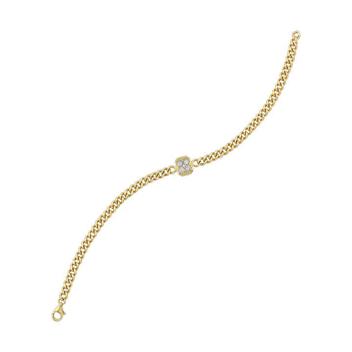 14Kt Yellow Gold Diamond 1/3Ctw Bracelet