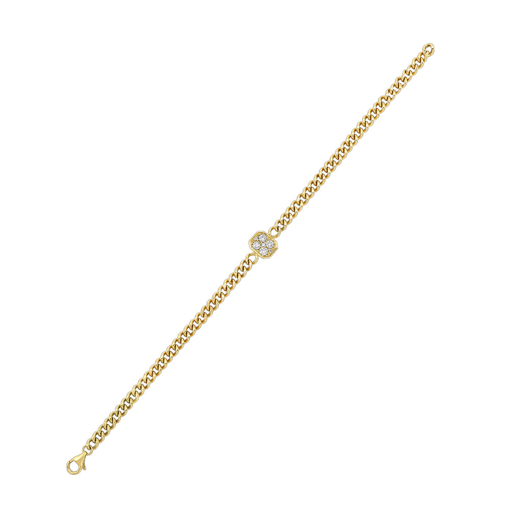 14Kt Yellow Gold Diamond 1/3Ctw Bracelet