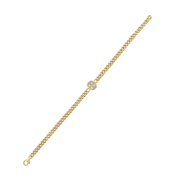 14Kt Yellow Gold Diamond 1/3Ctw Bracelet