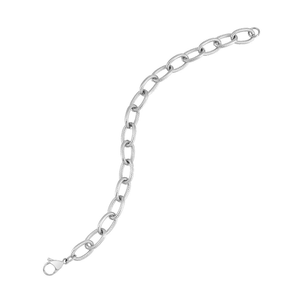 Steel White Bracelet