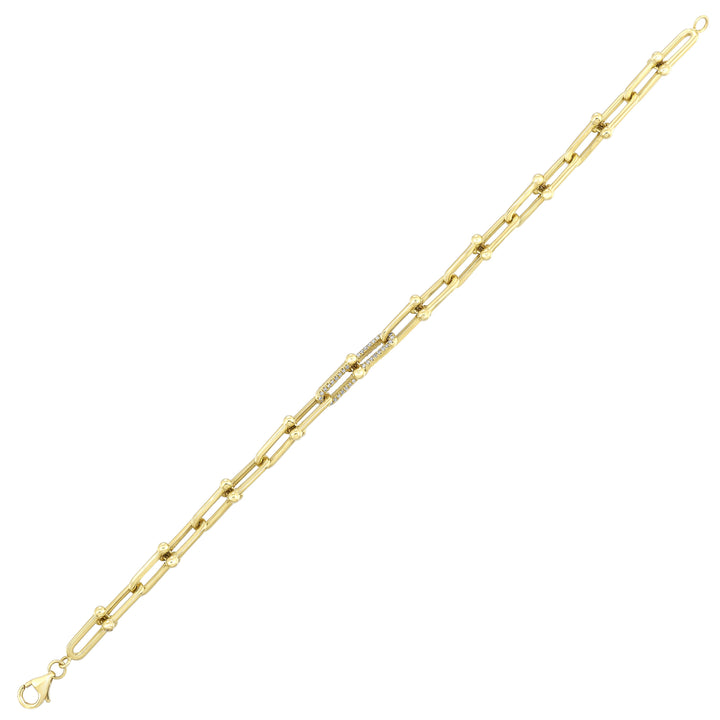 14Kt Yellow Gold Diamond 1/5Ctw Bracelet