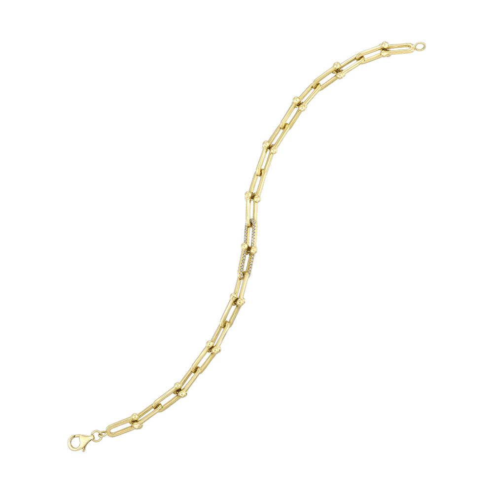 14Kt Yellow Gold Diamond 1/5Ctw Bracelet