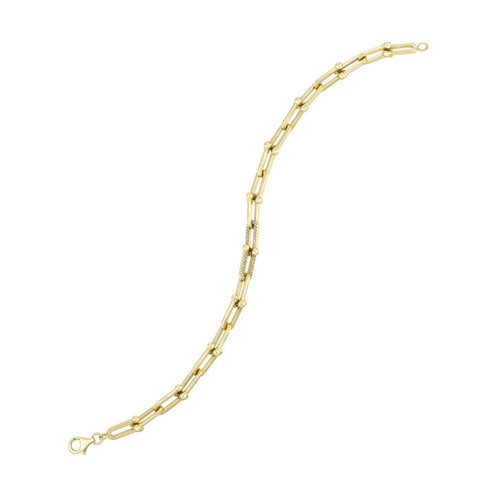 14Kt Yellow Gold Diamond 1/5Ctw Bracelet