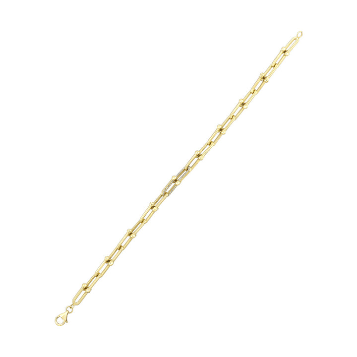 14Kt Yellow Gold Diamond 1/5Ctw Bracelet