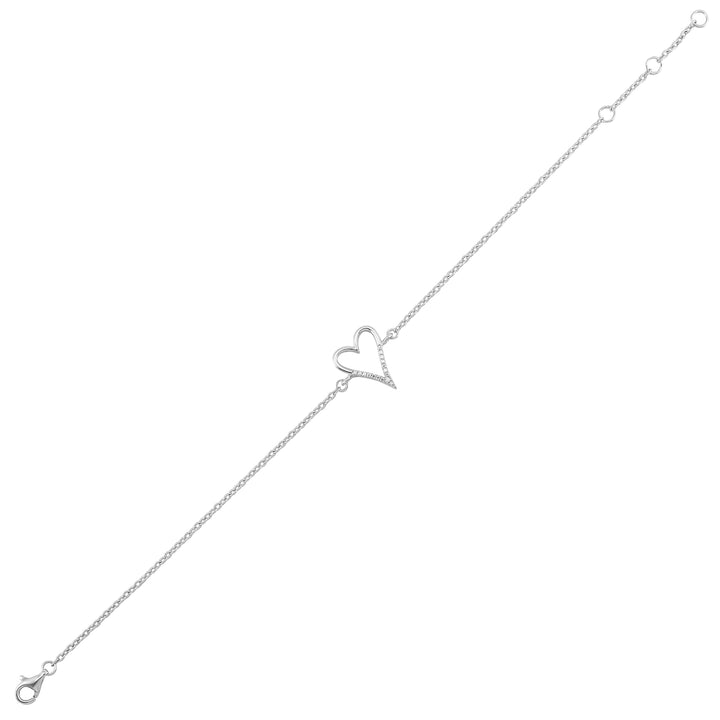 Silver Diamond 1/20Ctw Bracelet