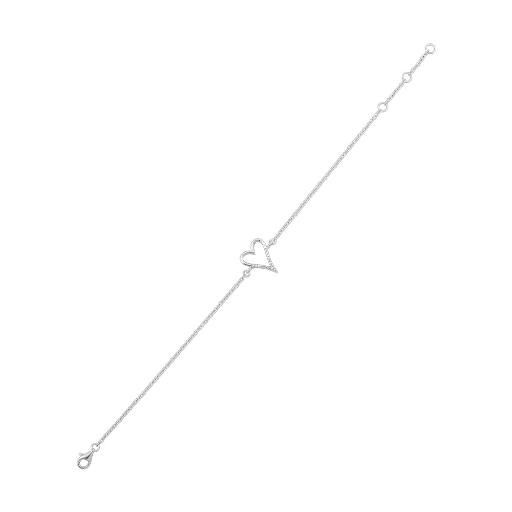 Silver Diamond 1/20Ctw Bracelet