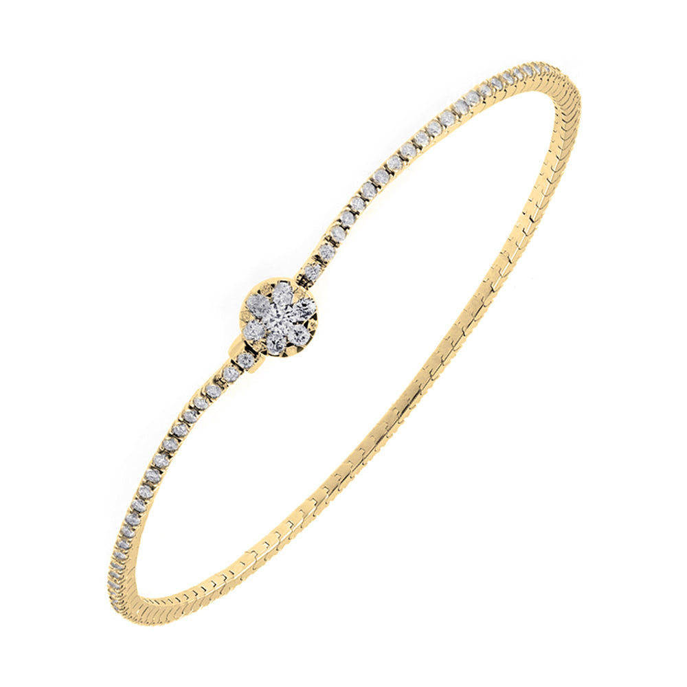 14Kt Yellow Gold Diamond 1 1/3Ctw Bracelet