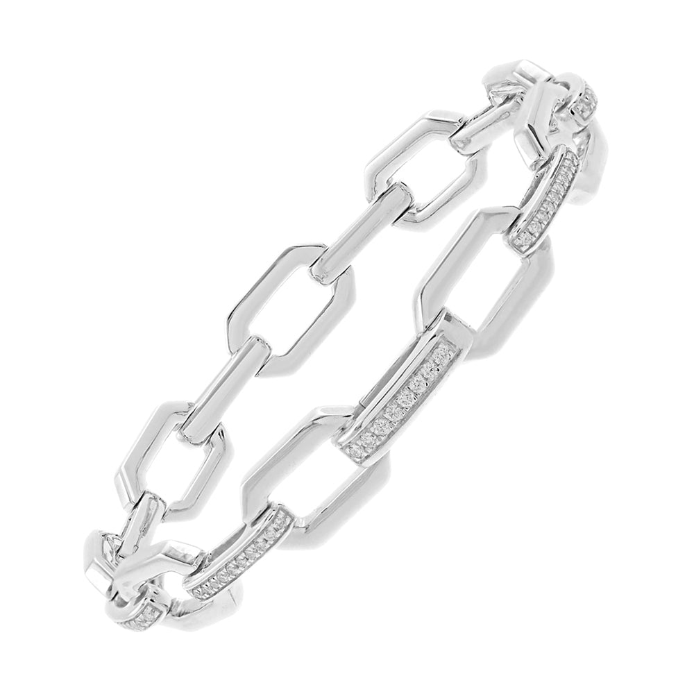 Silver Diamond 1/2Ctw Bracelet