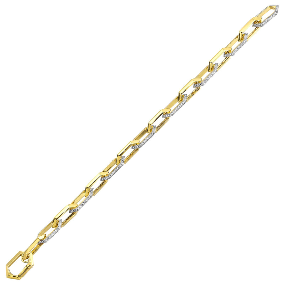 14Kt Yellow Gold Diamond 1 1/2Ctw Bracelet