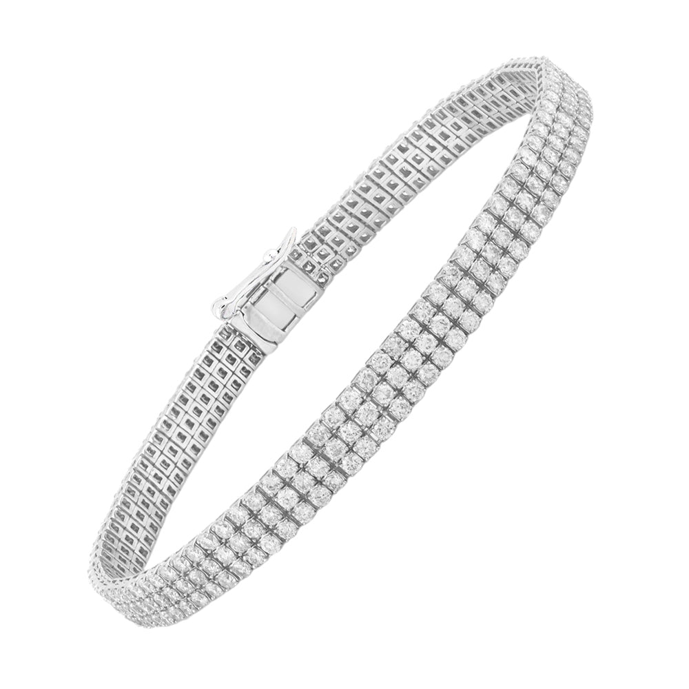 14Kt White Gold Diamond 4 5/6Ctw Bracelet
