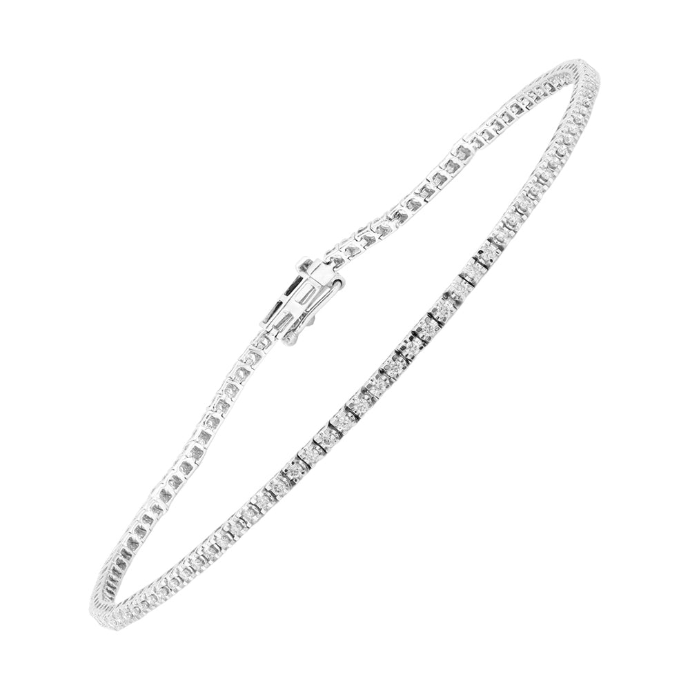 14Kt White Gold Diamond 1/2Ctw Bracelet