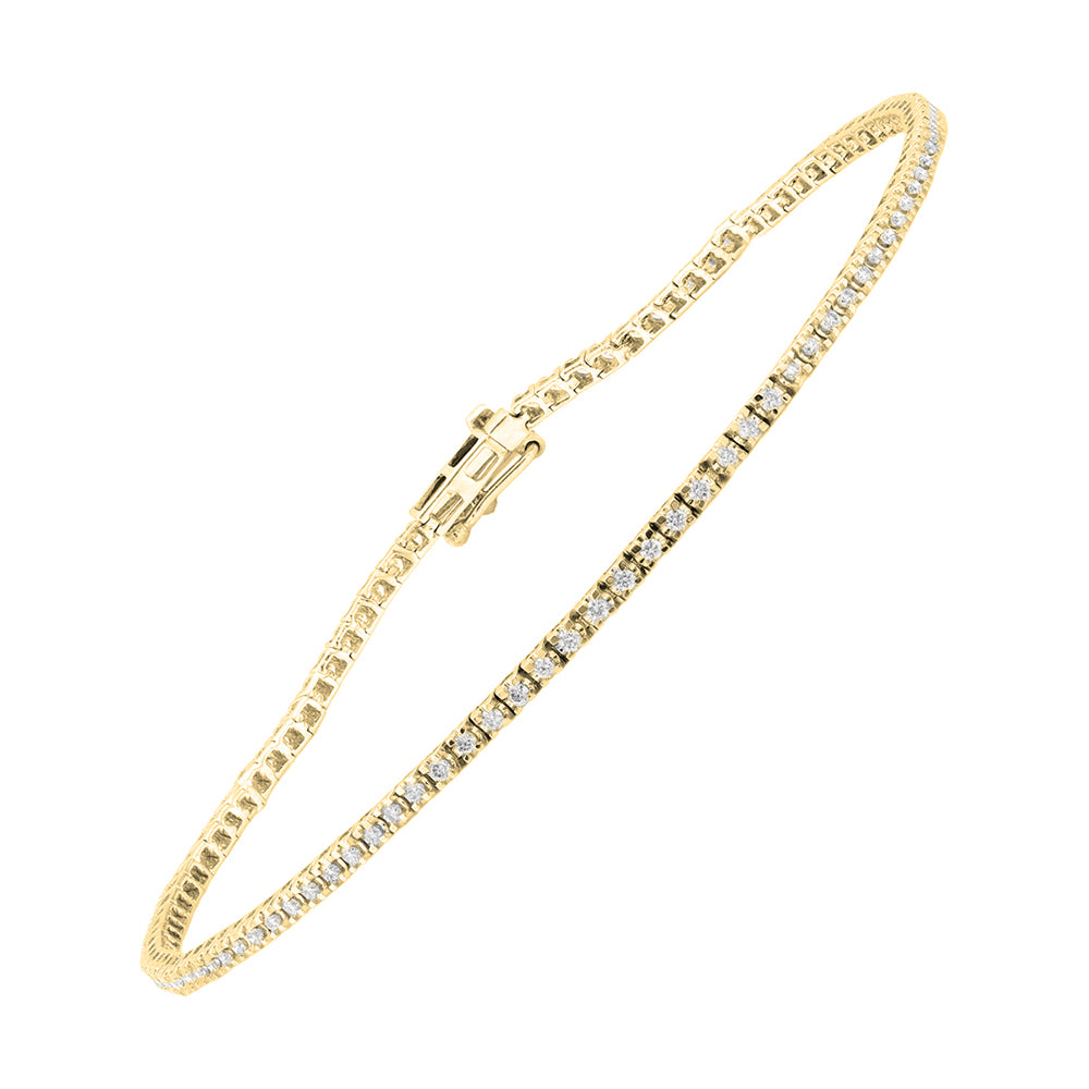 14Kt Yellow Gold Diamond 1/2Ctw Bracelet