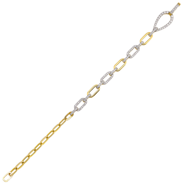 14Kt Yellow Gold Diamond 3/4Ctw Bracelet