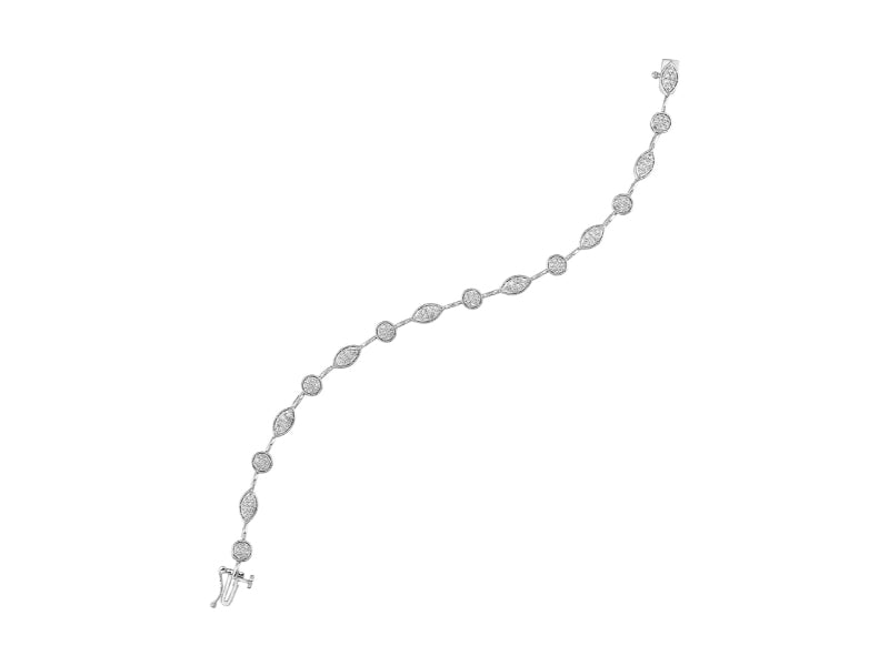 10Kt White Gold Diamond 1Ctw Bracelet
