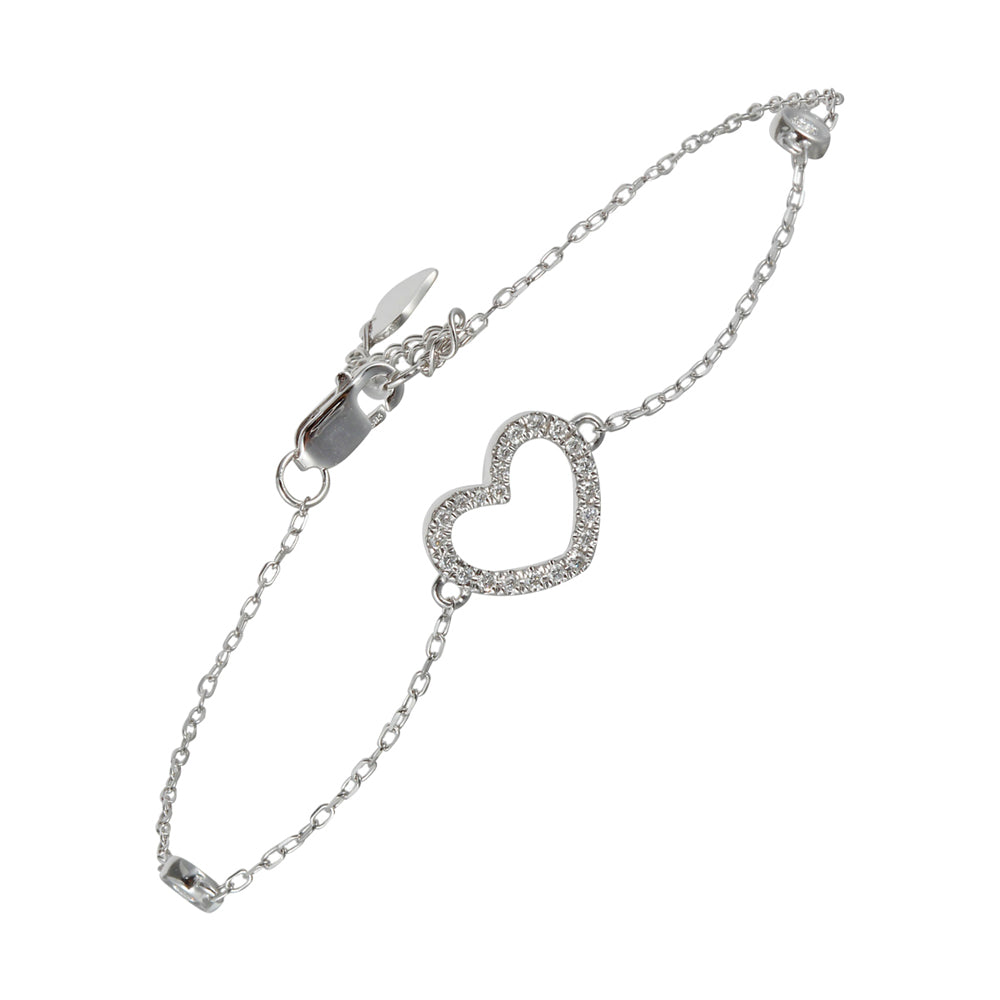 14Kt White Gold Diamond 1/7Ctw Bracelet