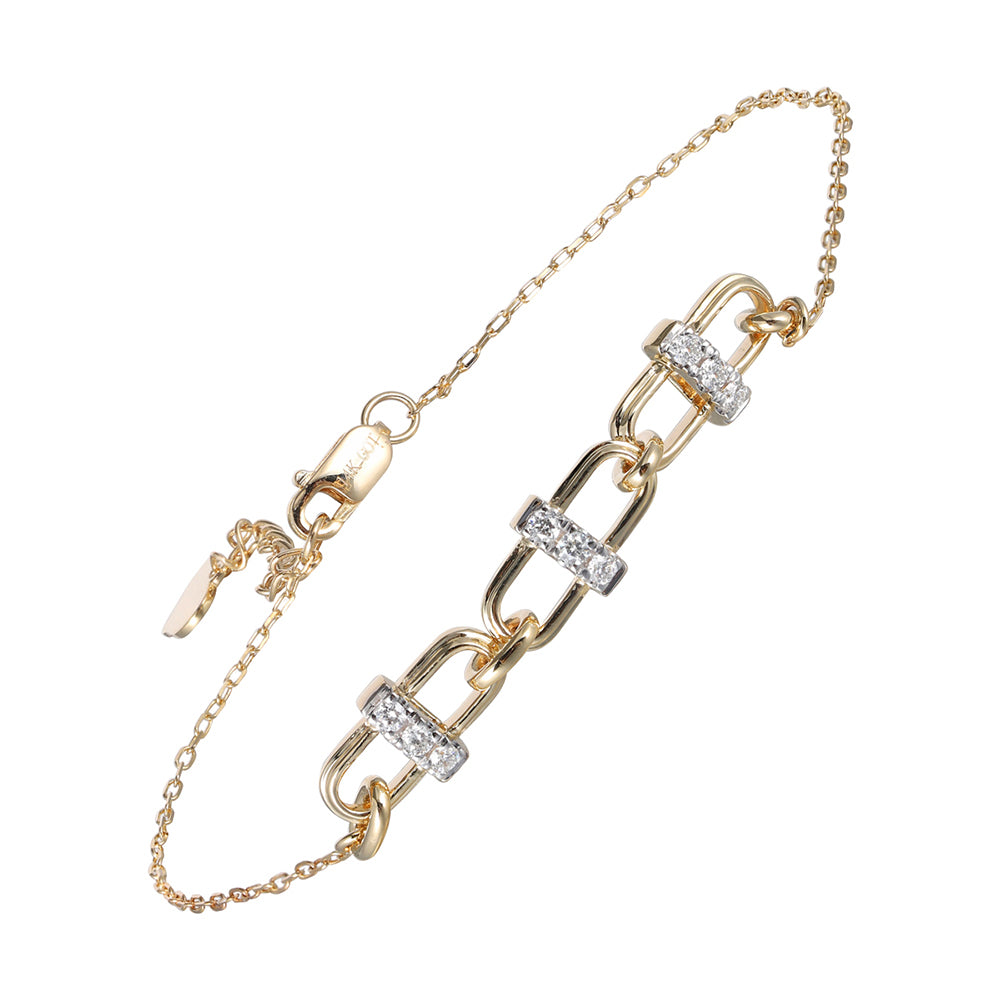 14Kt Yellow Gold Diamond 1/7Ctw Bracelet