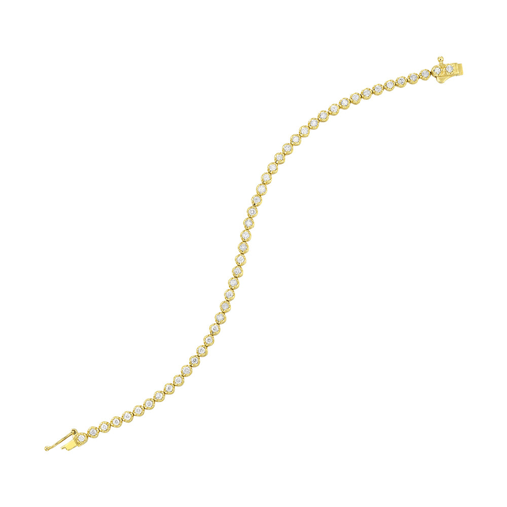 14Kt Yellow Gold Diamond 2Ctw Bracelet