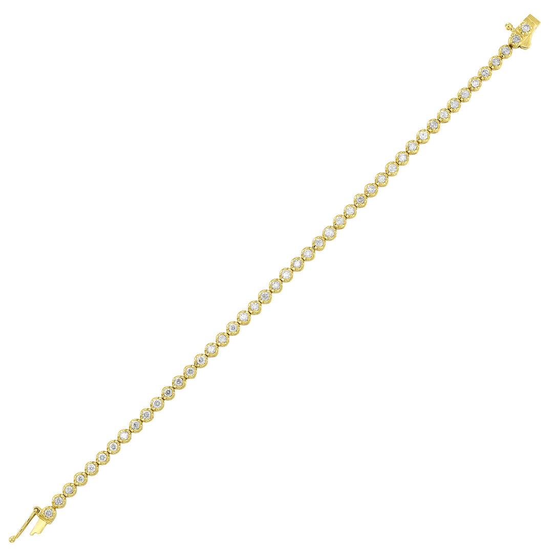 14Kt Yellow Gold Diamond 2Ctw Bracelet