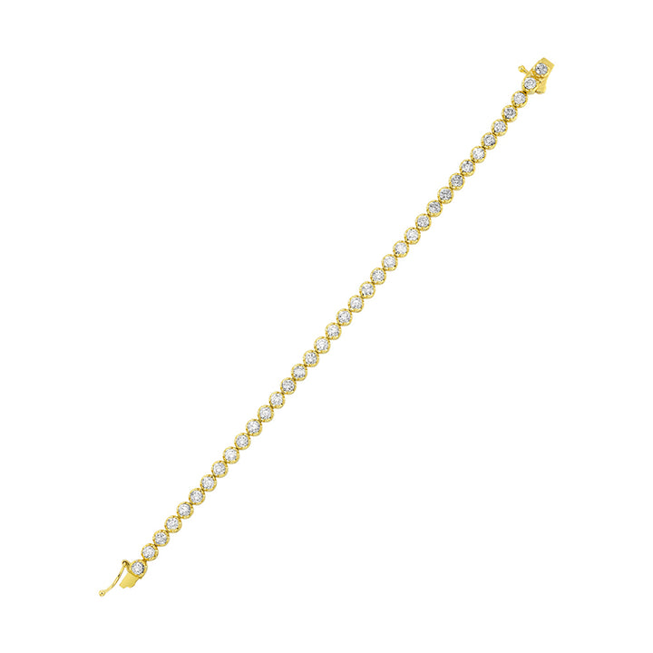 14Kt Yellow Gold Diamond 5Ctw Bracelet