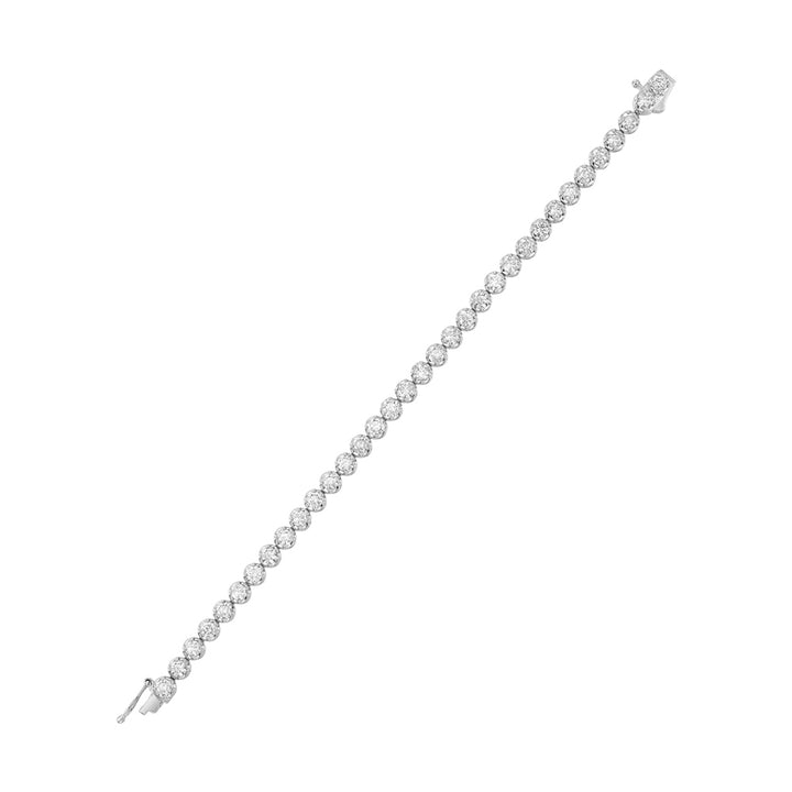 14Kt White Gold Diamond 7Ctw Bracelet