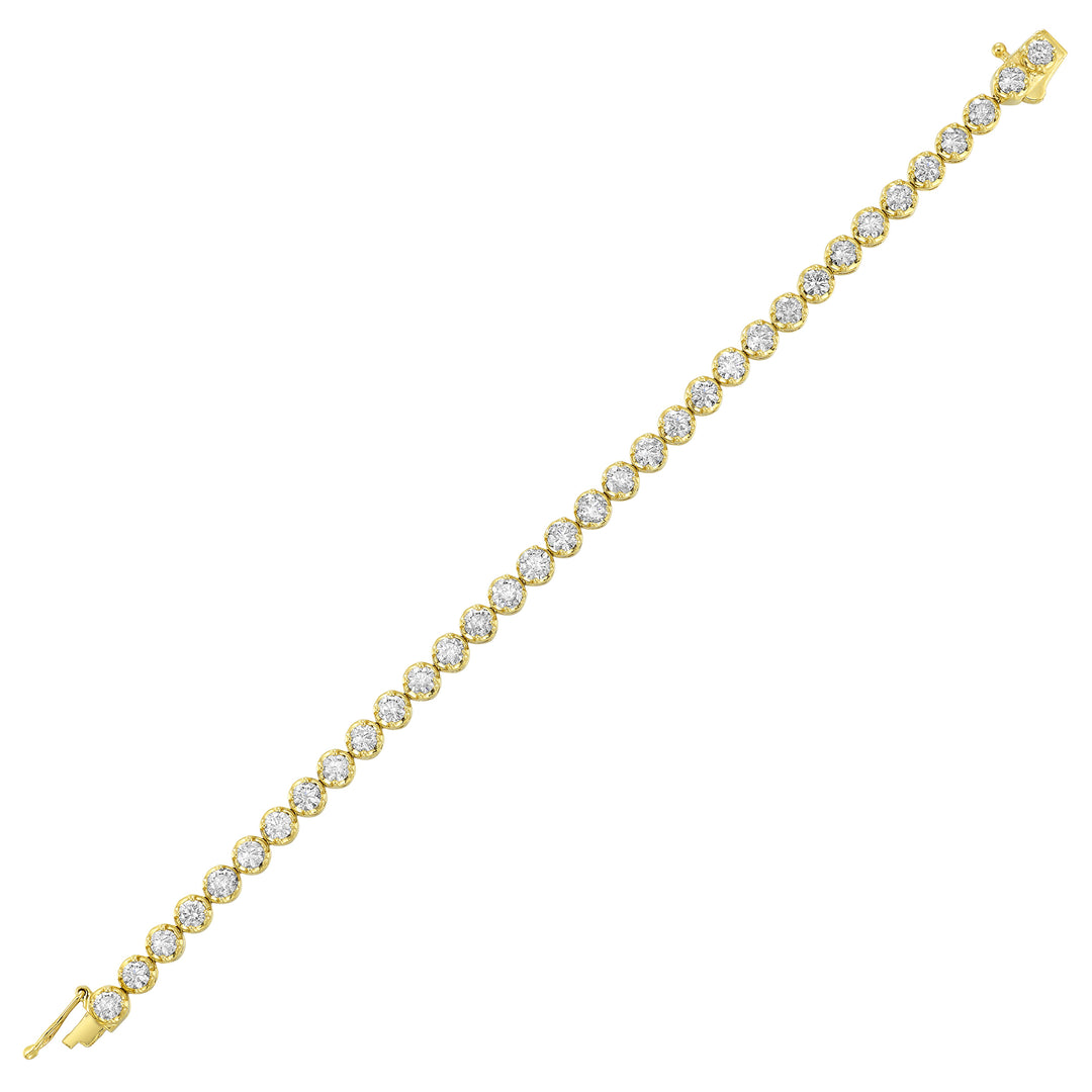 14Kt Yellow Gold Diamond 7Ctw Bracelet