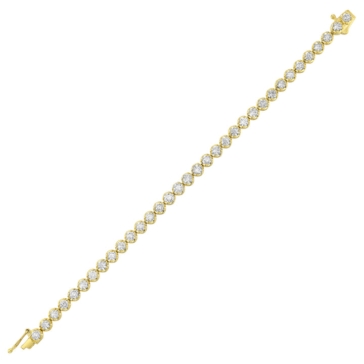 14Kt Yellow Gold Diamond 7Ctw Bracelet