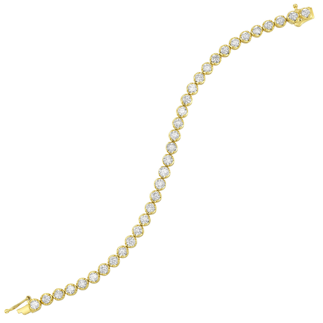14Kt Yellow Gold Diamond 7Ctw Bracelet