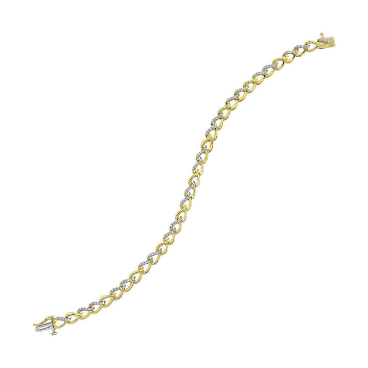 10Kt Yellow Gold Diamond 1/2Ctw Bracelet