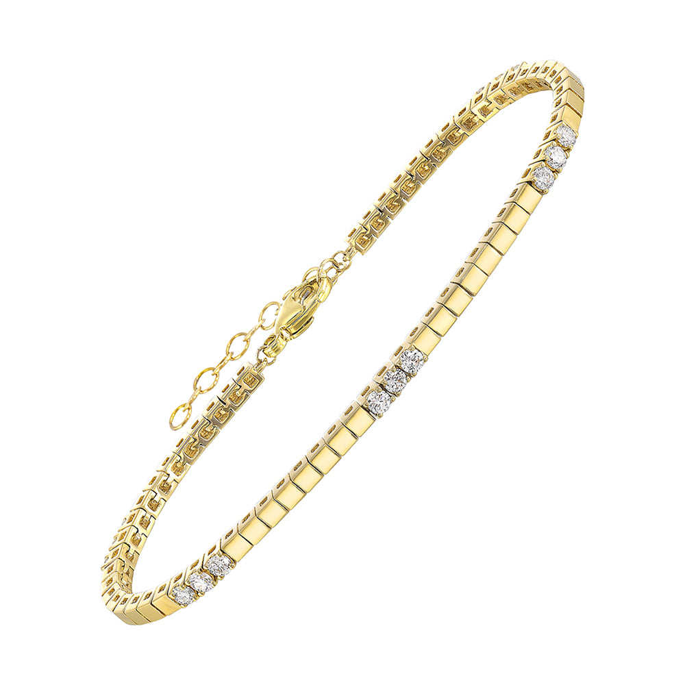 14Kt Yellow Gold Diamond 1/2Ctw Bracelet