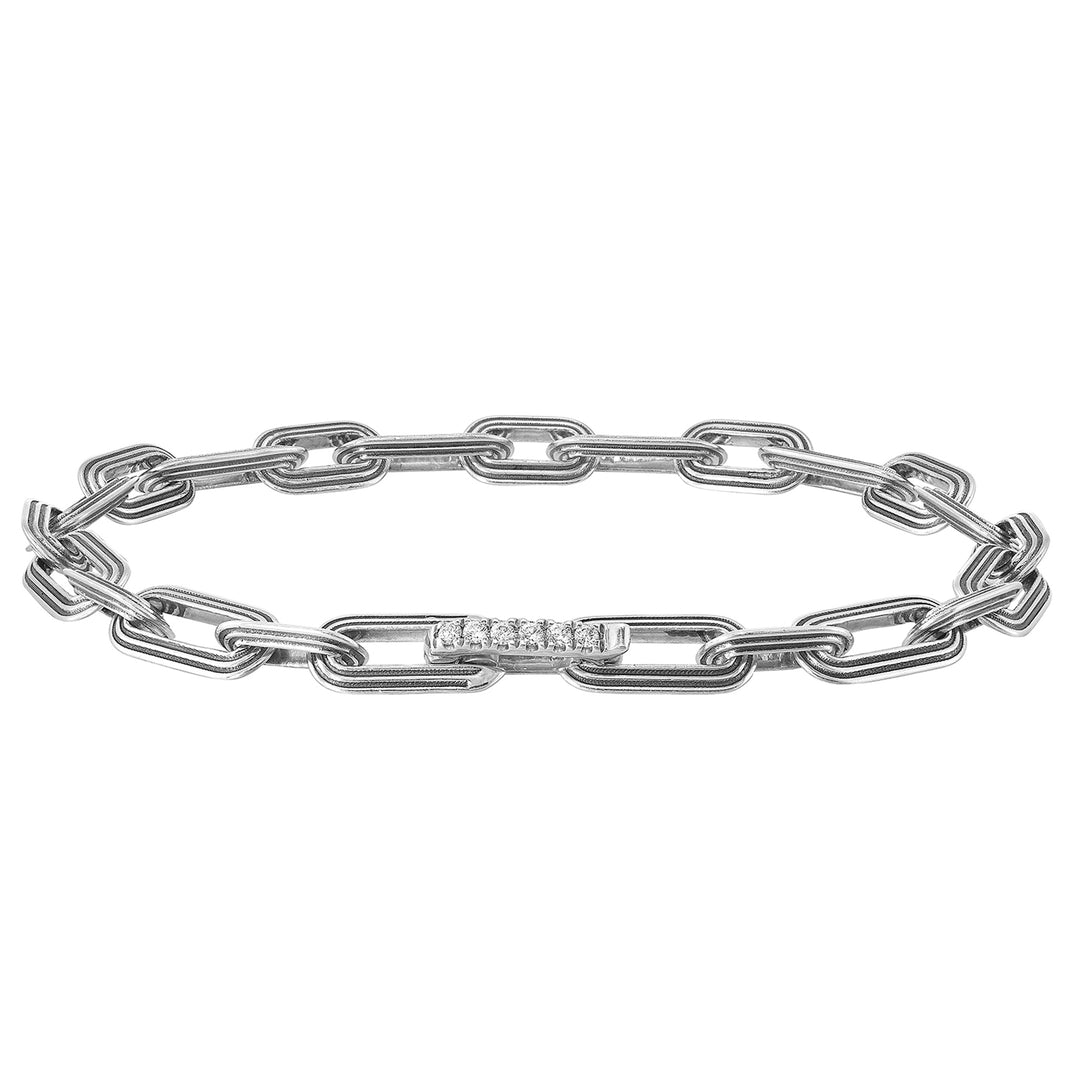 Silver Diamond 1/10Ctw Bracelet