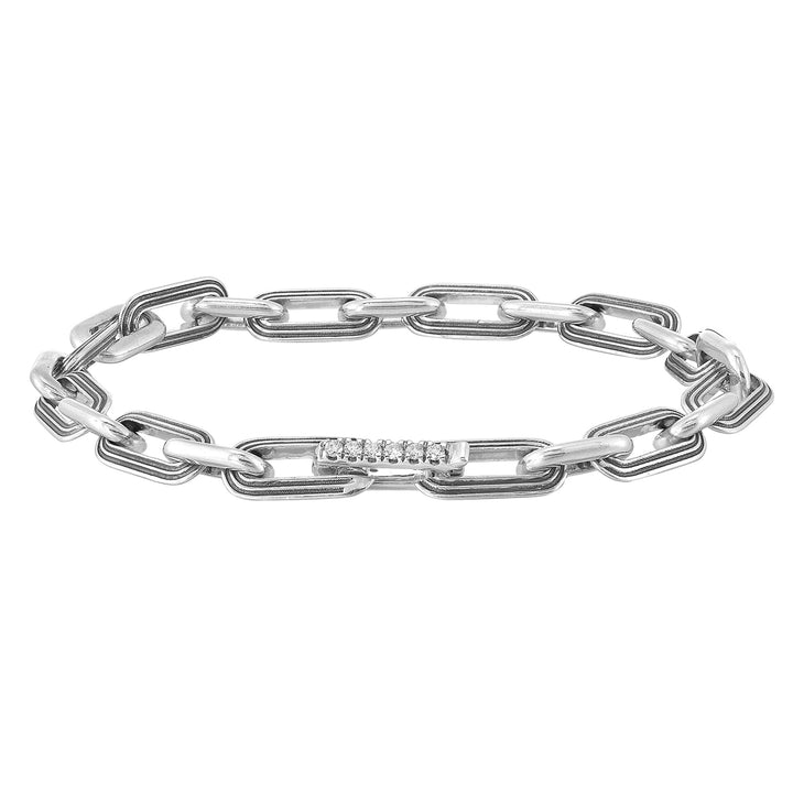 Silver Diamond 1/10Ctw Bracelet