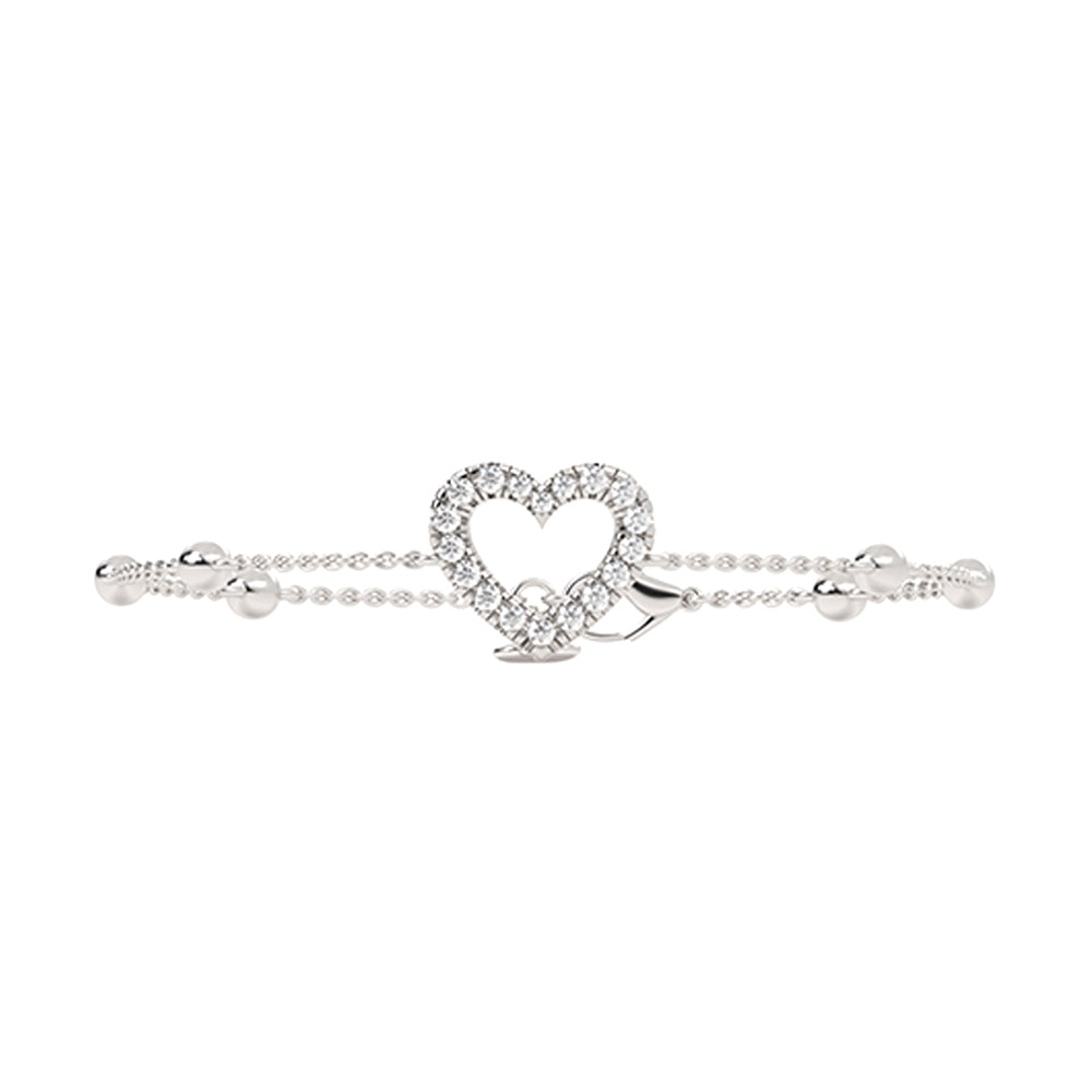 Silver Diamond 3/8Ctw Bracelet