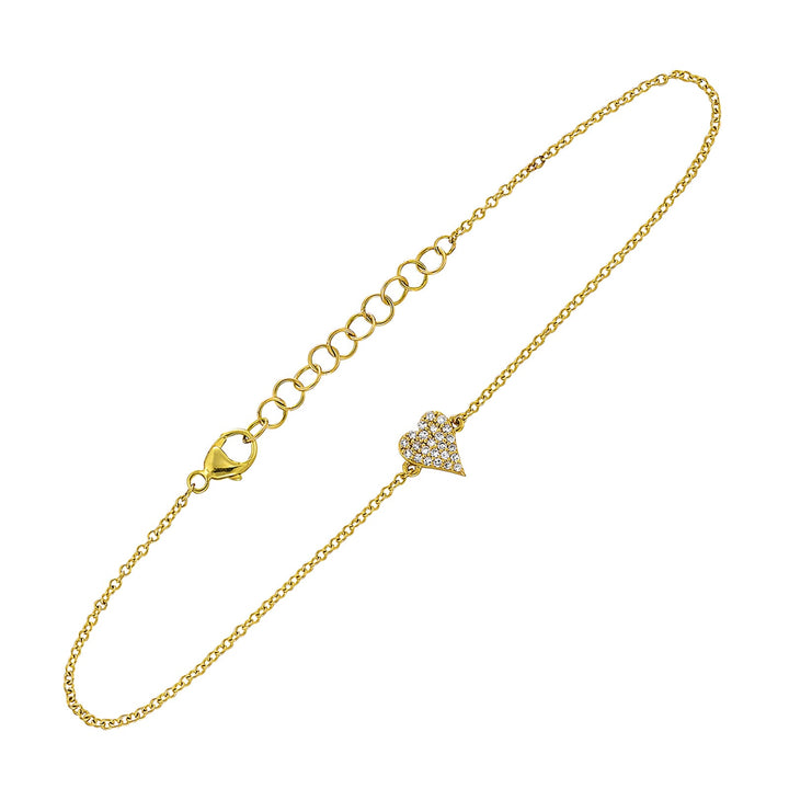 14Kt Yellow Gold Diamond 1/20Ctw Bracelet