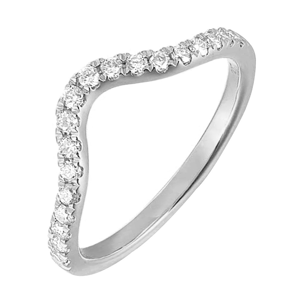 14Kt White Gold Diamond 1/4Ctw Ring