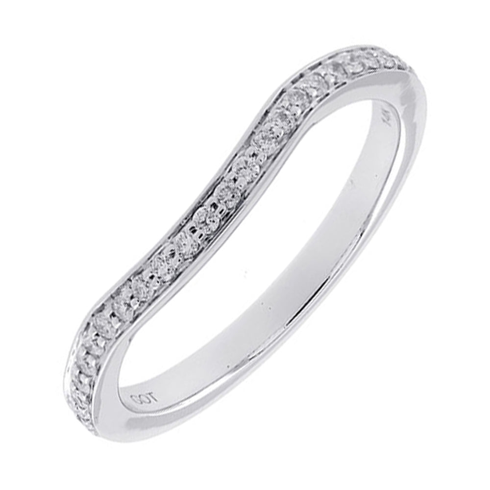 14Kt White Gold Diamond 1/5Ctw Ring