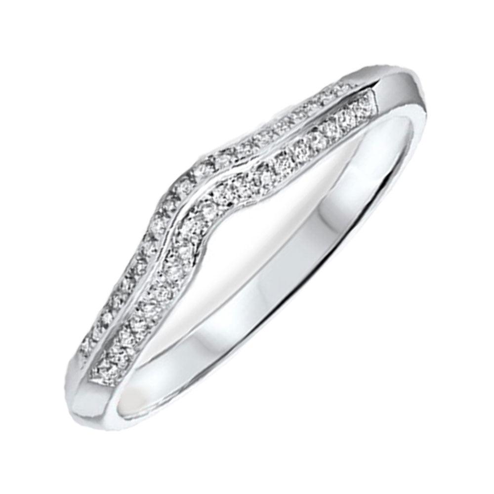 14Kt White Gold Diamond 1/10Ctw Ring