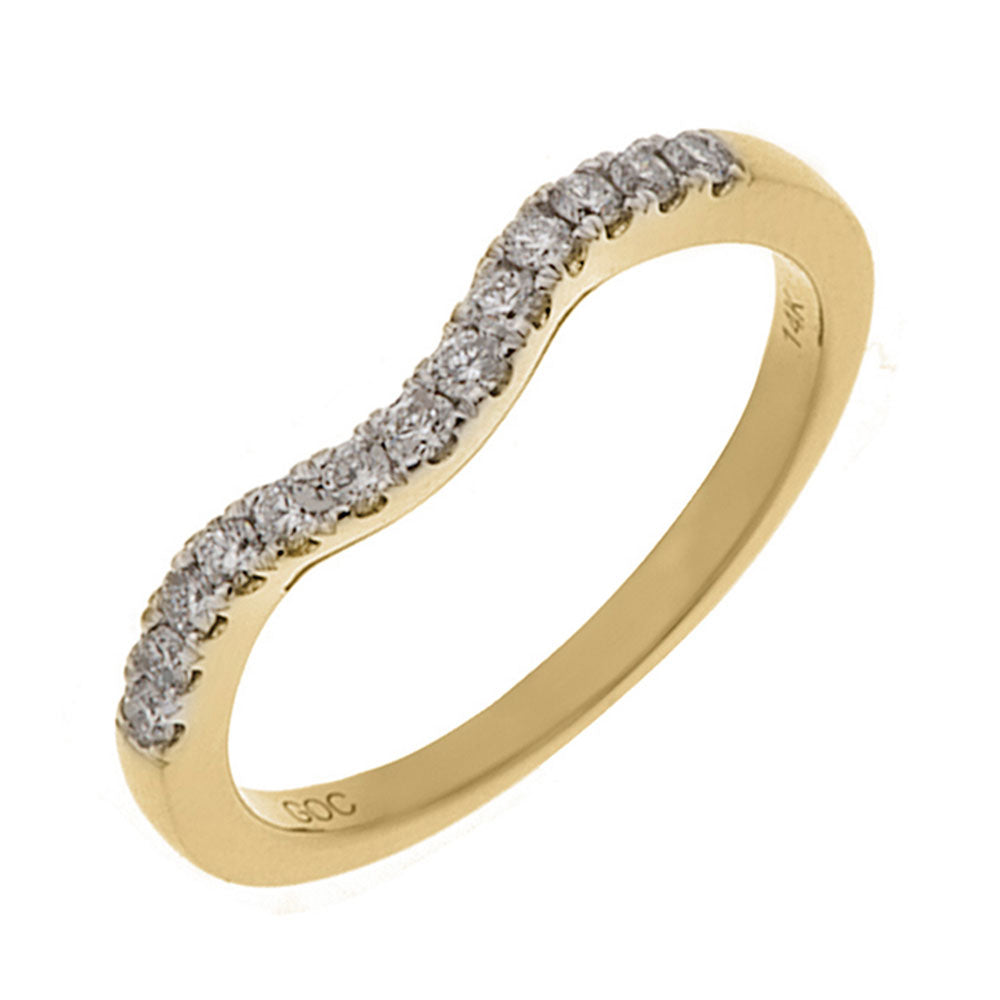 14Kt Yellow Gold Diamond 1/4Ctw Ring