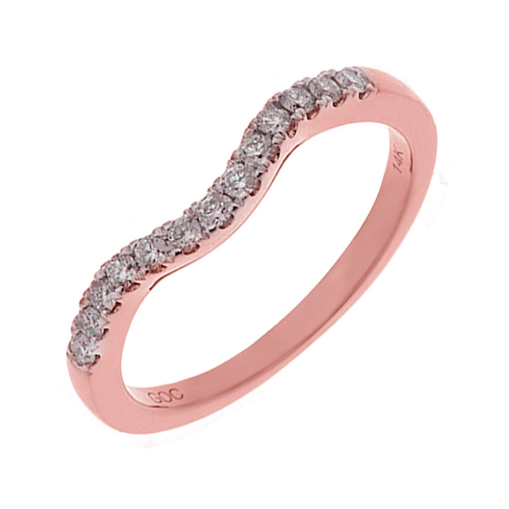 14Kt Rose Gold Diamond 1/4Ctw Ring