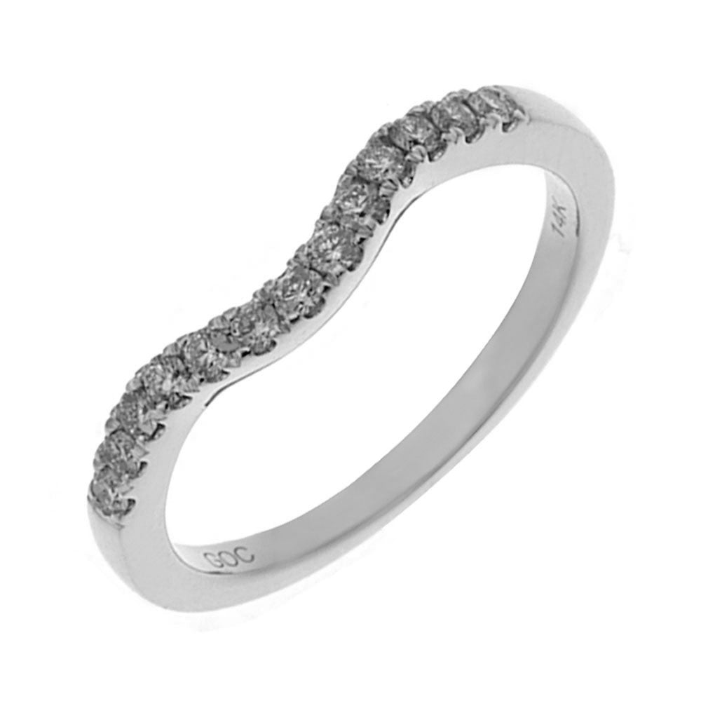 14Kt White Gold Diamond 1/4Ctw Ring