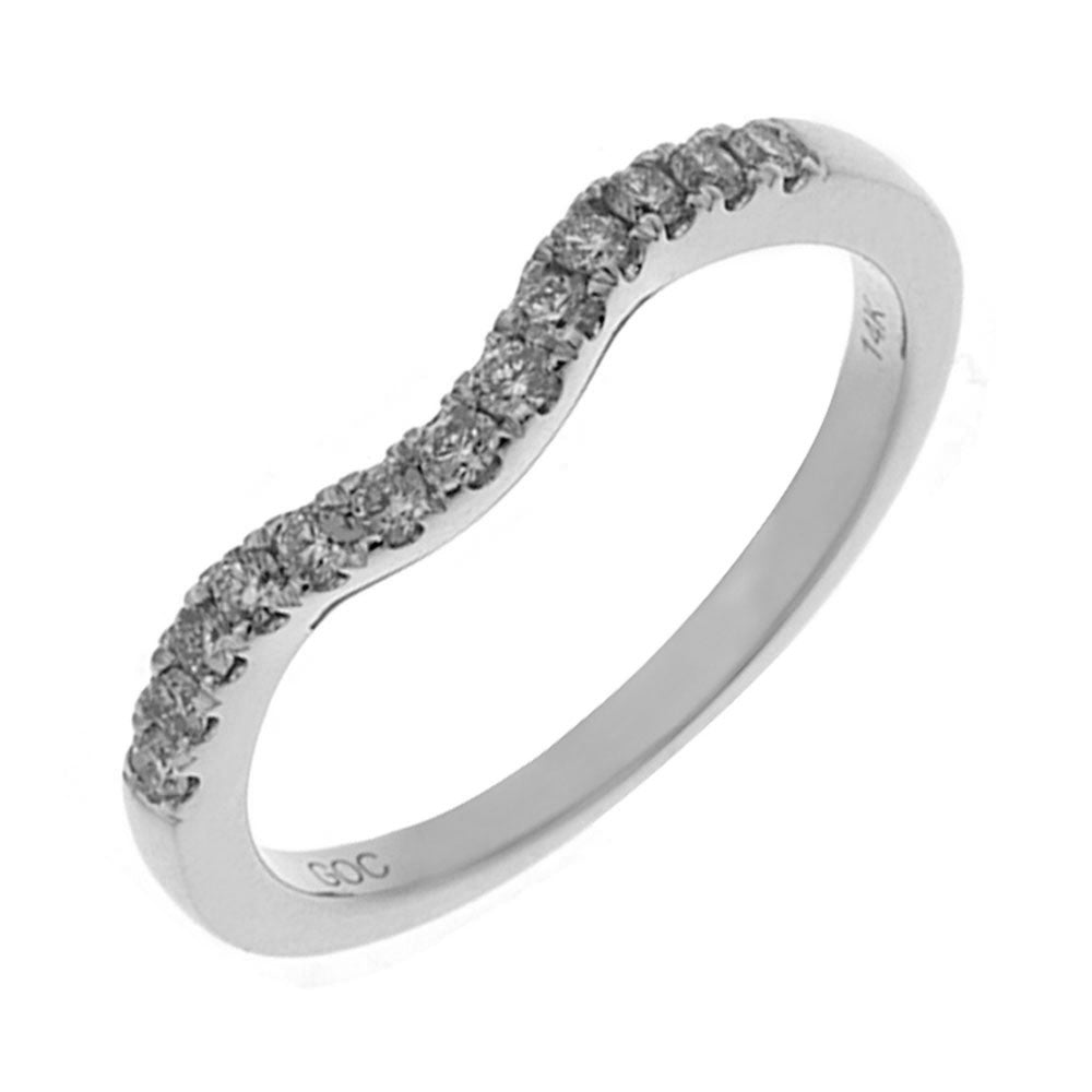 14Kt White Gold Diamond 1/4Ctw Ring
