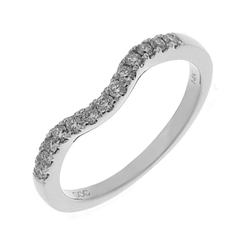 14Kt White Gold Diamond 1/4Ctw Ring