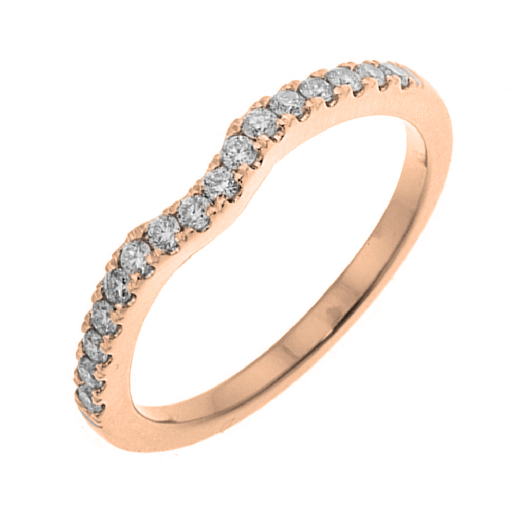 14Kt Rose Gold Diamond 1/4Ctw Ring